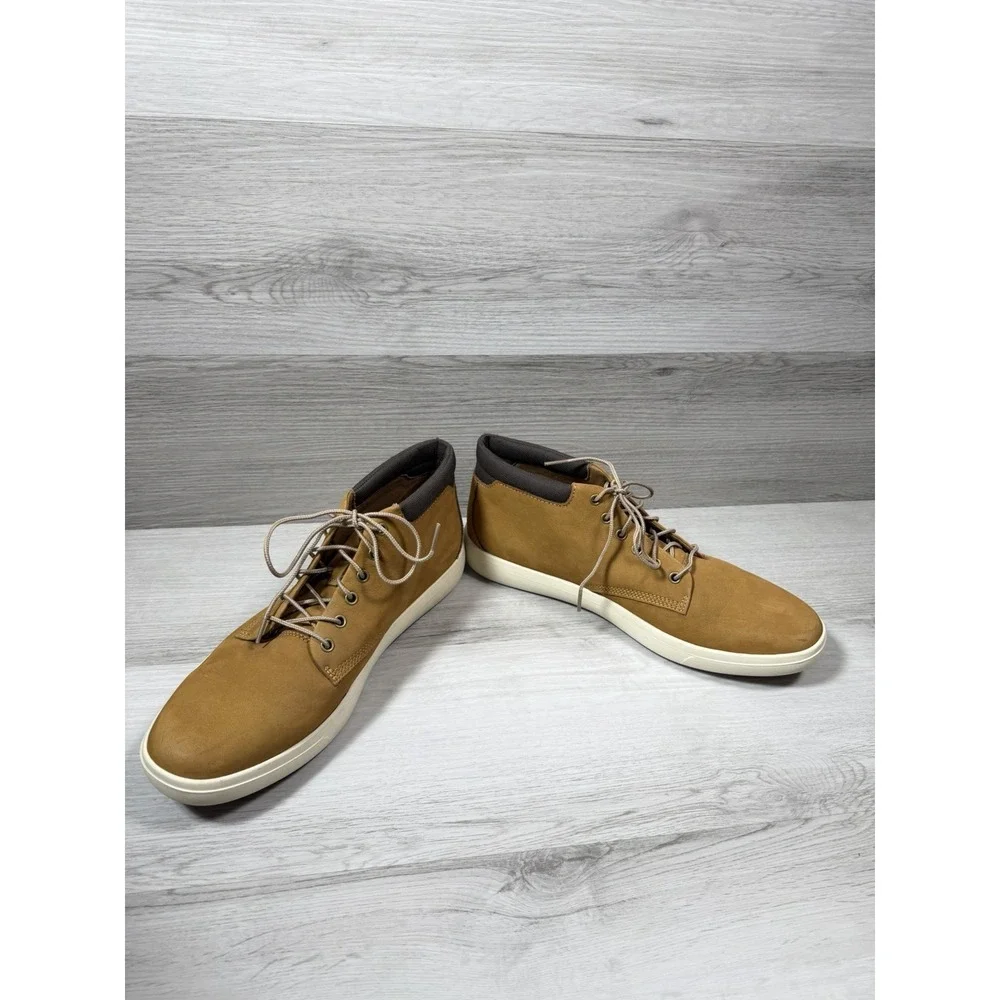 Timberland Men's Groveton Chukka Boot Wheat Nubuck Size 13 Made in Cambodia